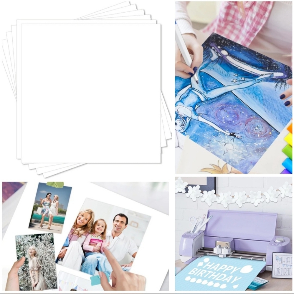 🍎 Nwt 24 Cardstock Paper Pack Textured Smooth Photo Mats Acid Lignin Free Cards